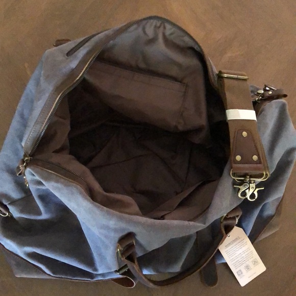 S-Zone 60L Canvas Weekender Duffle Bag - Picture 6 of 6